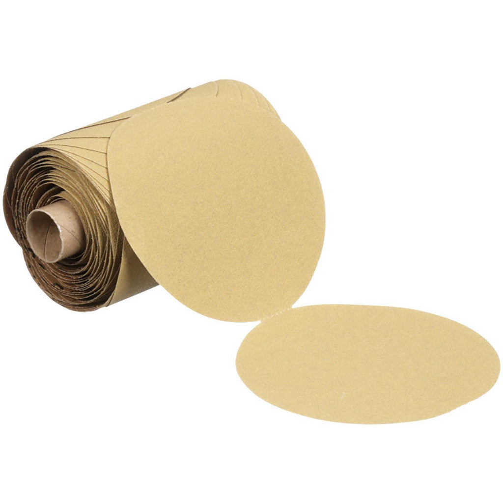 3M 7000028098 5" Dia PSA Disc Roll: 100 Grit, Aluminum Oxide