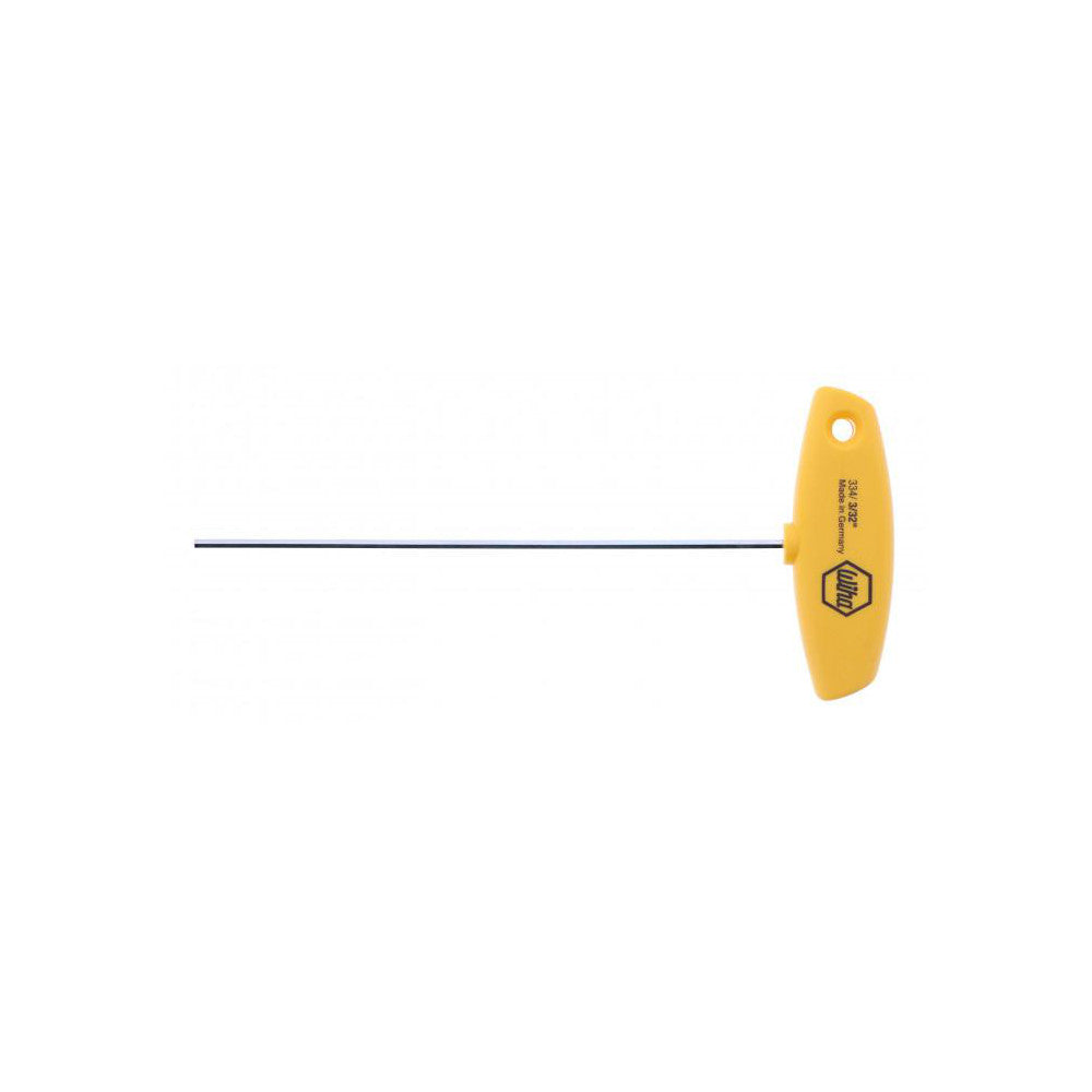 Wiha 33453 Hex Key: 3/32" Hex, Hex End, T-Handle