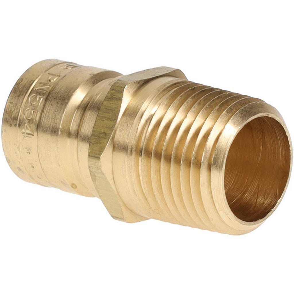 Parker PN554 Hydraulic Hose Male Pipe Rigid Nipple Fitting: 1/2" Hose Size, 1/2" Thread, 200 psi