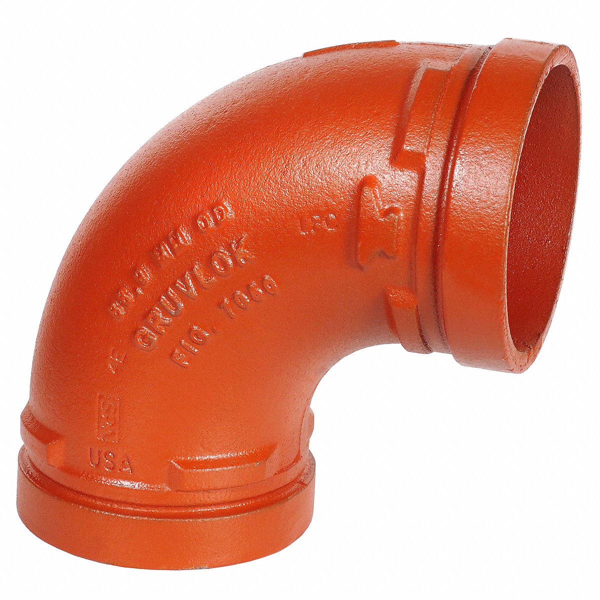 Anvil International, LLC 90 Elbow, Ductile Iron, 8 In, Grooved, 8 in (0390014389)