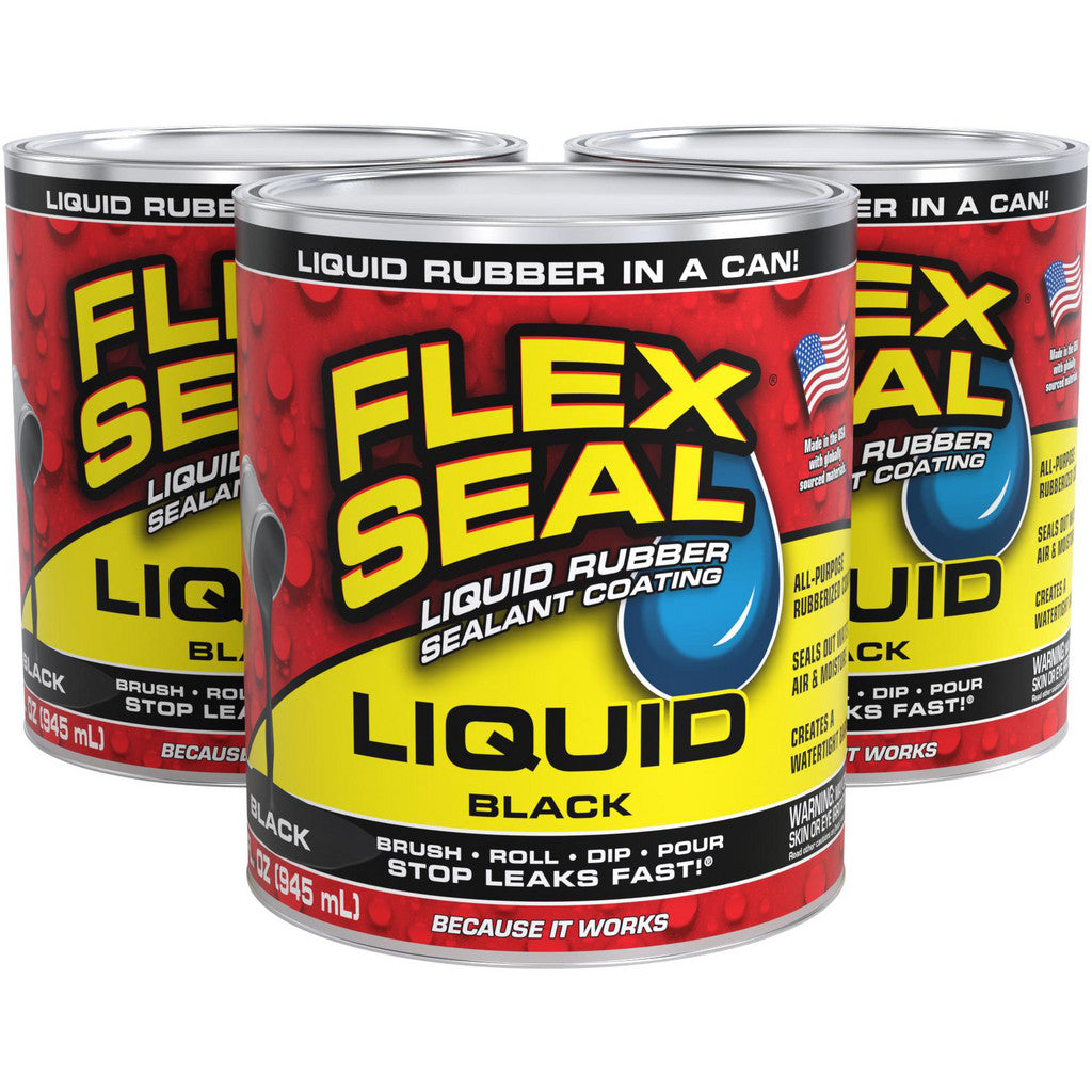 Flex Seal, Liquid, Black, 32 fl oz. - LFSBLKR32