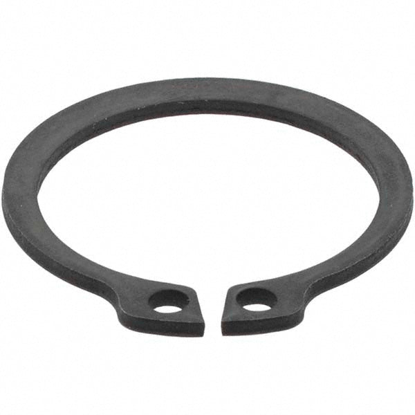 Rotor Clip DSH-22ST PD External Retaining Ring: 21 mm Groove Dia, 22 mm Shaft Dia, Spring Steel, Phosphate Finish (Pack of 50)