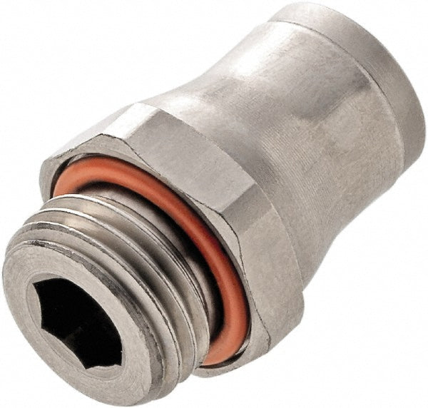 Legris 3801 08 10 Push-to-Connect Tube x Male x Tube x Male BSPP Connector: BSPP, 8 mm Tube OD