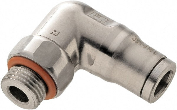 Legris 3879 06 10 Push-to-Connect Tube x Male x Tube x Male BSPP Elbow: BSPP, 6 mm Tube OD