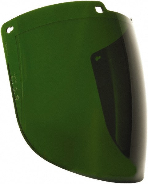 Uvex S9565 Face Shield Windows & Screens: Welding Lens, Green, 5, 9" High, 0.086" Thick