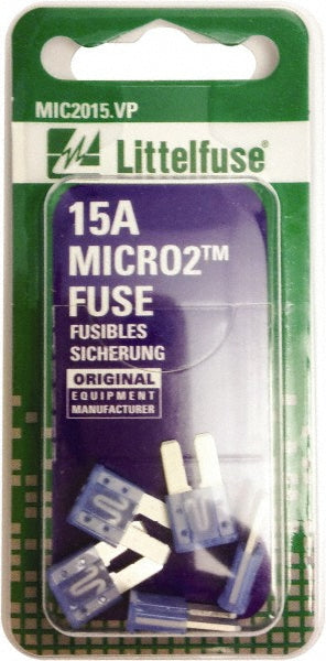 Littelfuse 0327015.LXS Automotive Micro Fuse 15 Amp (Pack of 10)