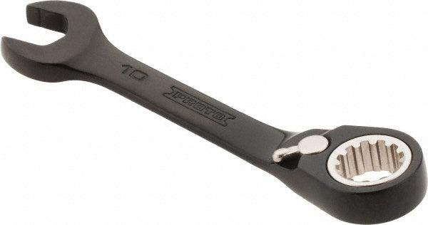 Proto JSCVM10S Combination Wrench: 10.00 mm Head Size, 15 deg Offset