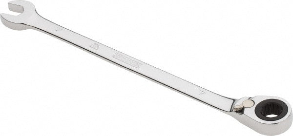 Proto JSCVM07T Combination Wrench: 7.00 mm Head Size, 15 deg Offset