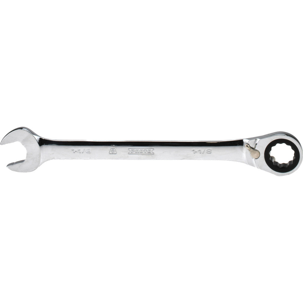 Proto JSCV36T Combination Wrench: 1-1/8" Head Size, 15 deg Offset