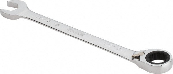 Proto JSCV22T Combination Wrench: 11/16" Head Size, 15 deg Offset