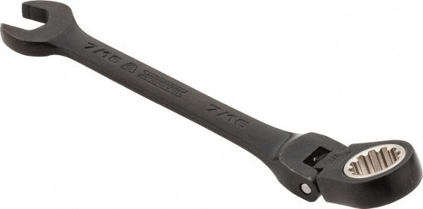 Proto JSCV14F Combination Wrench: 7/16" Head Size, 15 deg Offset