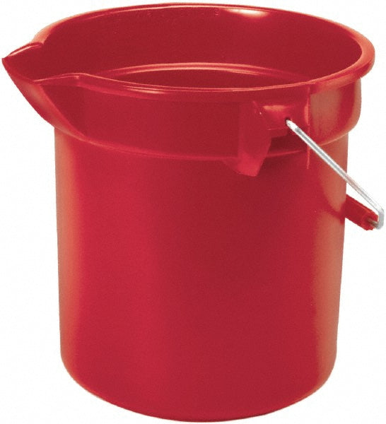 Rubbermaid FG261400RED 14 Qt, 285.75mm High, High-Density Polyethylene Round Red Single Pail with Pour Spout (Pack of 6)
