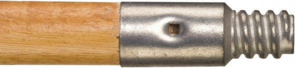 Rubbermaid FG636400LAC 60" Wood Broom Handle With Threaded Metal Tip, Lacquered (Pack of 6)