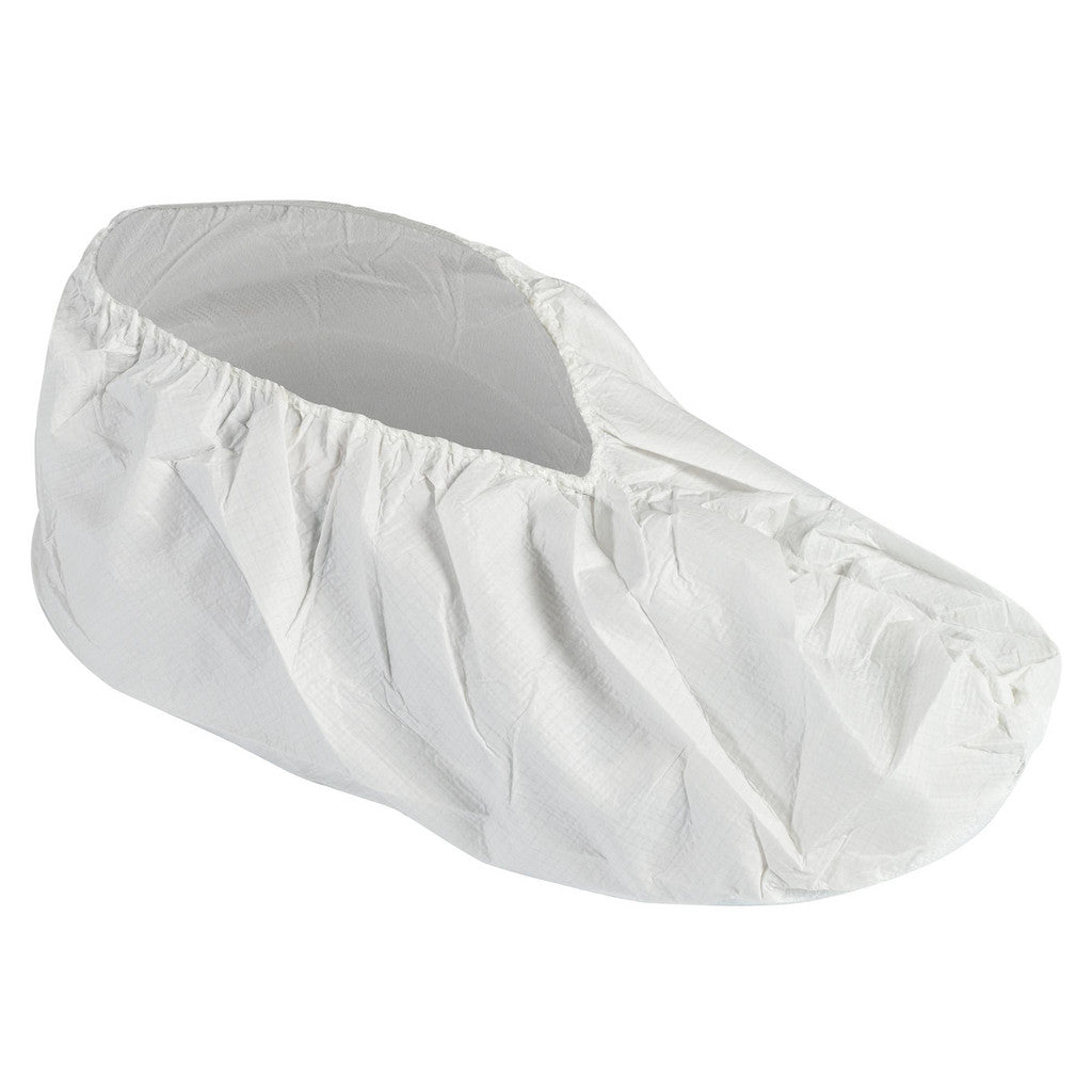 KleenGuard 44494 Shoe Cover: Non Chemical-Resistant, Film Laminate, White
