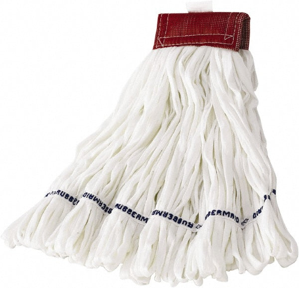 Rubbermaid FGT25600WH00 Wet Mop Loop: Clamp Jaw, Large, White Mop, Blended Fiber