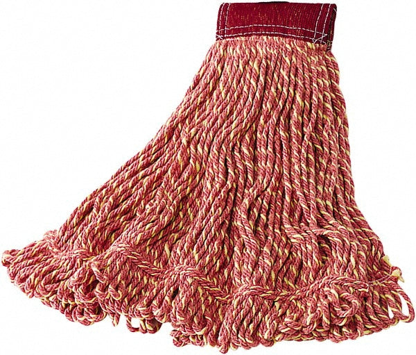 Rubbermaid FGD25306RD00 Wet Mop Loop: Side Loading, Large, Red Mop, Blended Fiber