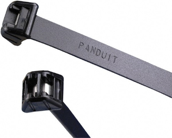 Panduit DT4EH-L0 Cable Tie: 13.5" Long, Black, POM, Standard (Pack of 50)
