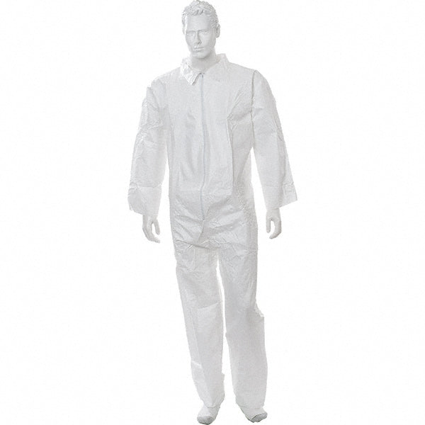 Cellucap 5702L Disposable Coveralls: Liquid Protection, Size Large, Polypropylene & Microporous Film 5702 (Pack of 25)
