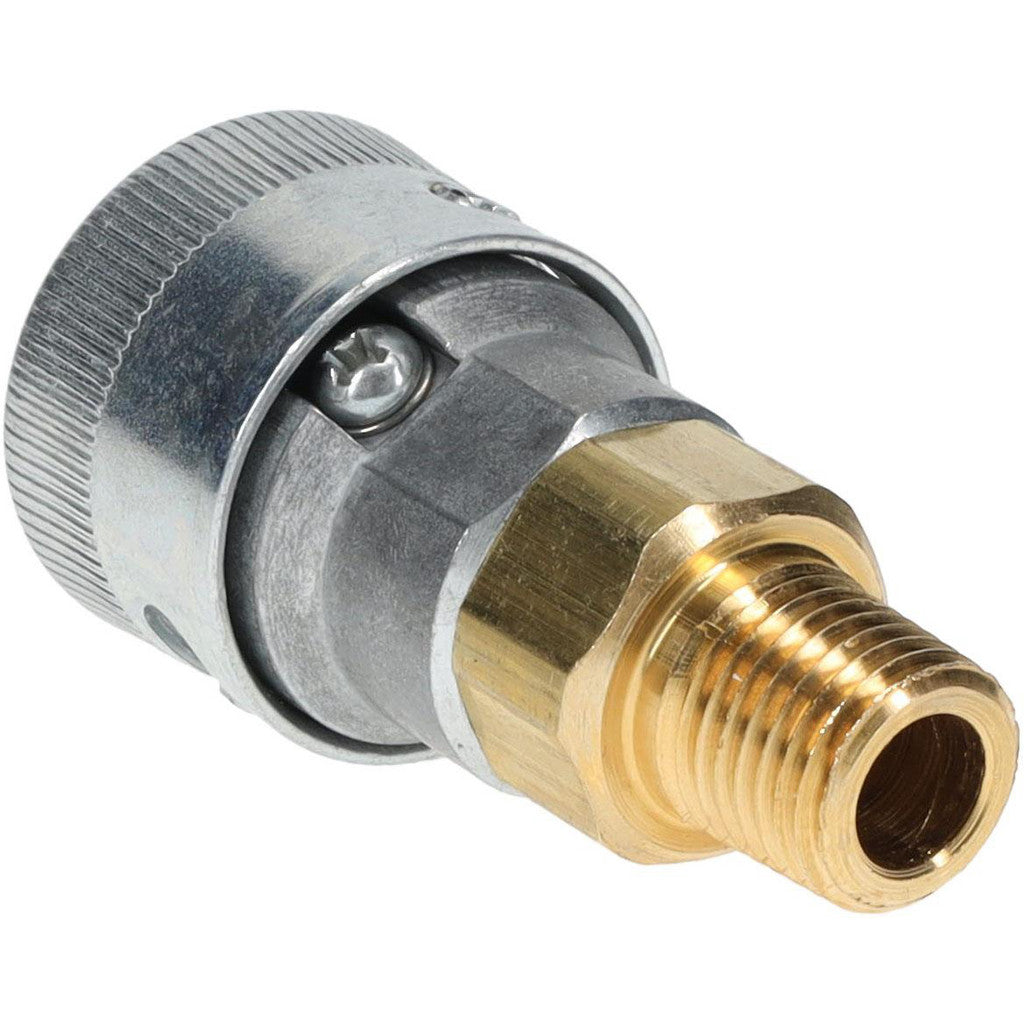 Parker TL-251-4MP Pneumatic Hose Coupling: 1/4-18, 1/4" Body Dia, Schrader Twist-Lock Interchange