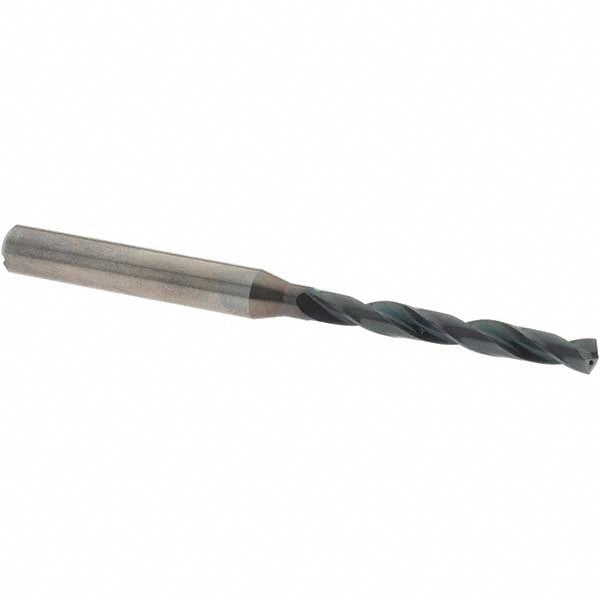 OSG HP255-1614 Jobber Length Drill Bit: 4.10 mm (0.1614) Dia, 140 deg, Solid Carbide