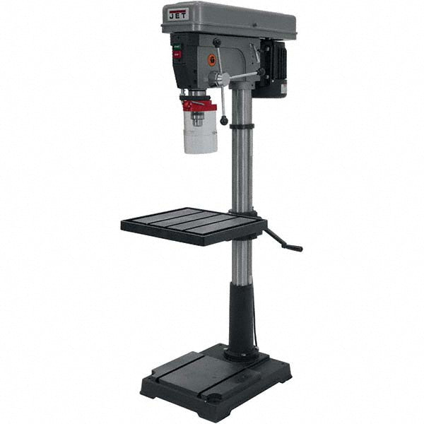 Jet 354402 Floor Drill Press: 20" Swing, 1 hp, Belt Drive, 115 & 230 V, 1 Phase