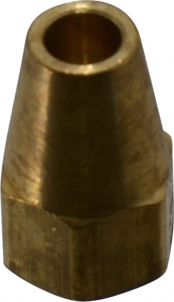 Parker 41FL-4 Brass Flared Tube Long Nut: 1/4" Tube OD, 7/16-20 Thread, 45° Flared Angle (Pack of 5)