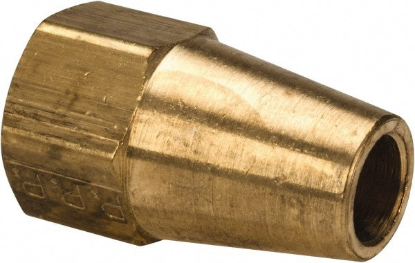 Parker 41FL-5 Brass Flared Tube Long Nut: 5/16" Tube OD, 1/2-20 Thread, 45° Flared Angle (Pack of 5)