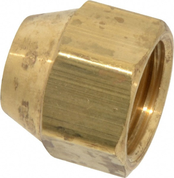 Parker 640F-8 Brass Flared Tube Cap: 1/2" Tube OD, 3/4-16 Thread, 45° Flared Angle (Pack of 5)