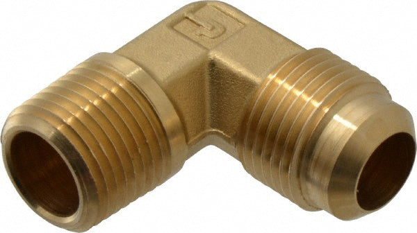 Parker 149F-10-8 Brass Flared Tube 90 Deg Male Elbow: 5/8" OD, 1/2-14 Thread, 45 deg Flared Angle