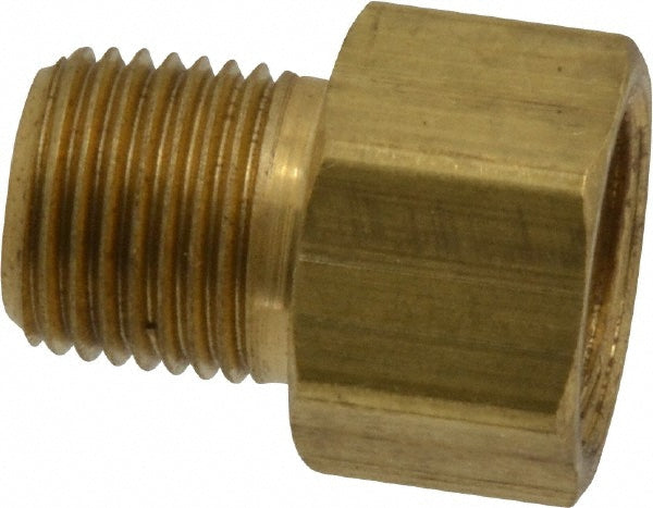 Parker 48IFHD-4-2 Brass Flared Tube Inverted Male Connector: 1/4" Tube OD, 1/8-27 Thread (Pack of 5)