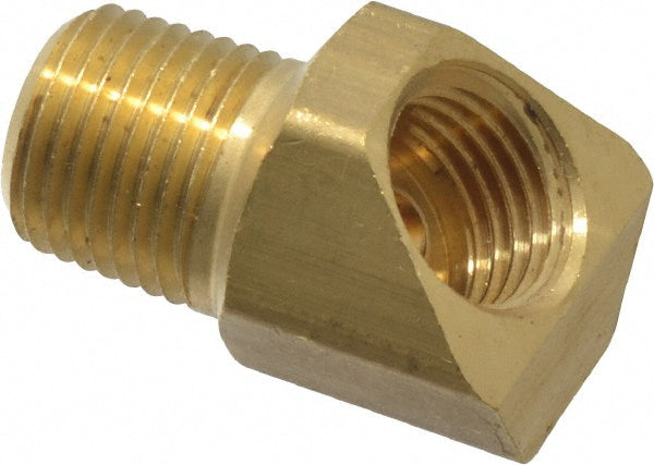 Parker 259IFHD-3-2 Brass Flared Tube Inverted 45° Elbow: 3/16" Tube OD, 1/8-27 Thread