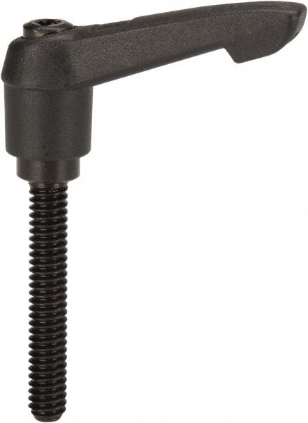 KIPP K0269.1A21X40 Threaded Stud Adjustable Clamping Handle: 1/4-20 Thread, 0.51" Hub Dia, Fiberglass Reinforced Plastic