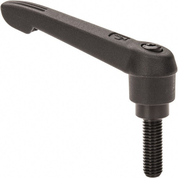 KIPP K0269.2081X25 Threaded Stud Adjustable Clamping Handle: M8 x 1.25 Thread, 18 mm Hub Dia, Fiberglass Reinforced Plastic
