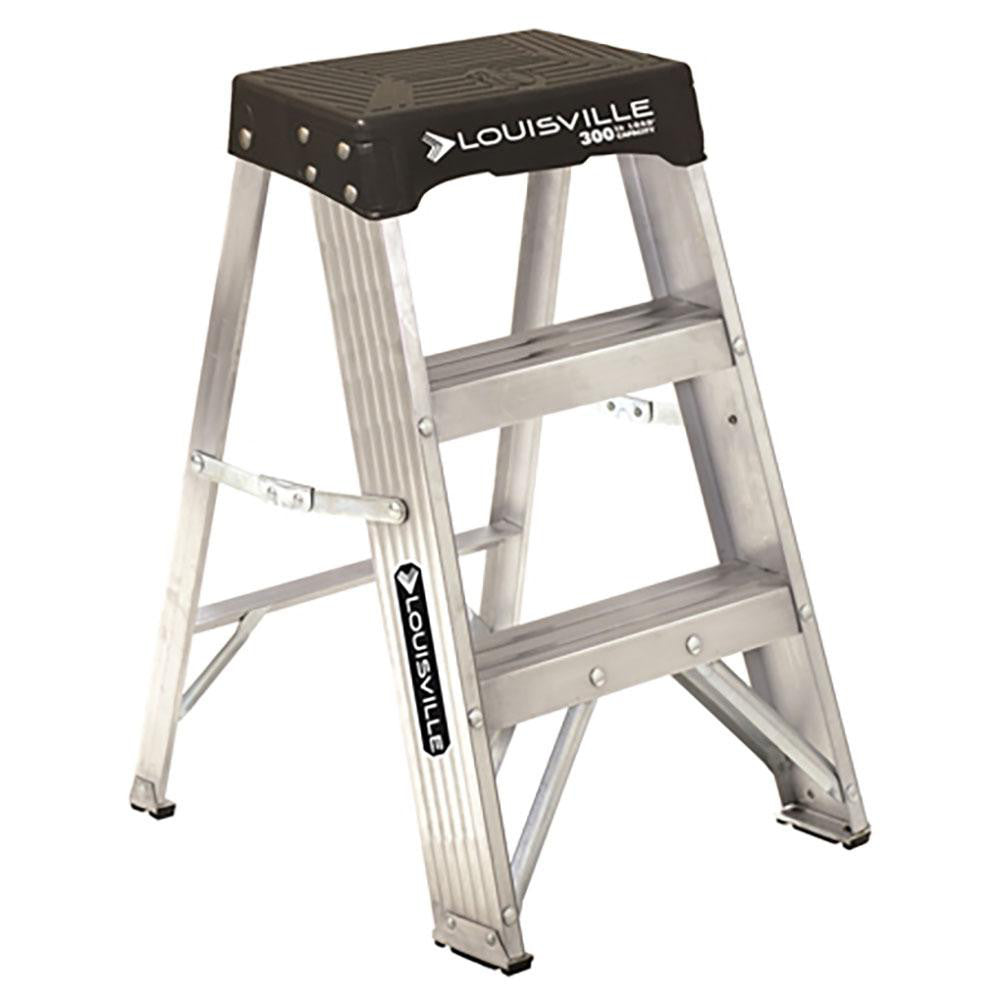 Louisville AS3002 2-Step Aluminum Step Ladder: Type IA, 2' High