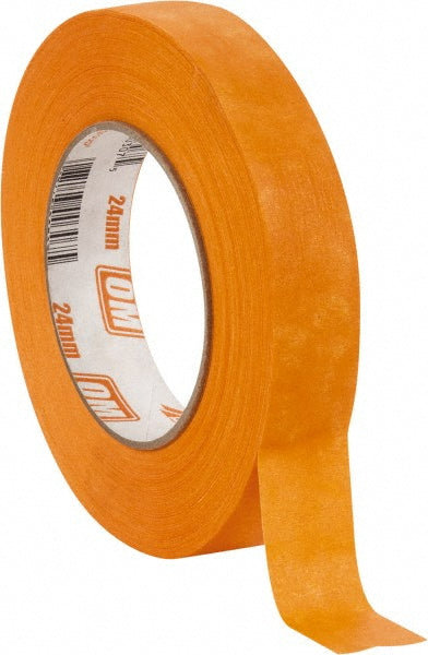 Intertape OM2455 Masking Tape: 1" Wide, 180' Long, 7.3 mil Thick, Orange (Pack of 6)
