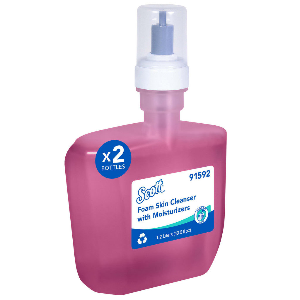 Scott 91592 Foam Hand Soap with Moisturizers, 1.2 L Pink, Floral Scent