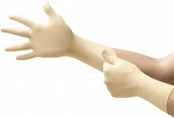 Ansell UL-315-L Disposable Gloves: Series Microflex Ultra One, Size Large, 9.8 mil, Latex, Medical, Powder-Free