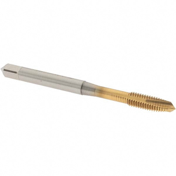 OSG 1101501605 Spiral Point Tap: #10-32 UNF, 3 Flutes, Plug Chamfer, HSS, TiN Coated