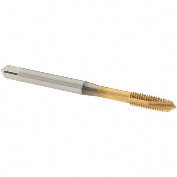 OSG 1101501805 Spiral Point Tap: #10-32 UNF, 3 Flutes, Plug Chamfer, HSS, TiN Coated