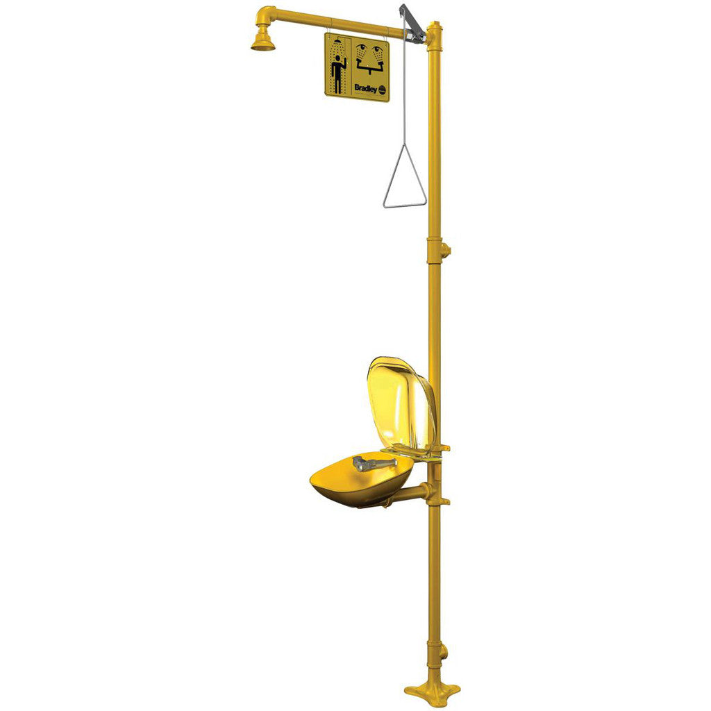 Bradley S19314PDCFW Drench shower, Eye & Face Wash Station