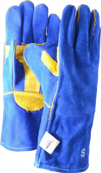 MCR Safety 4500S Welding Gloves: Size Small, Leather & Synthetic Leather, Pair