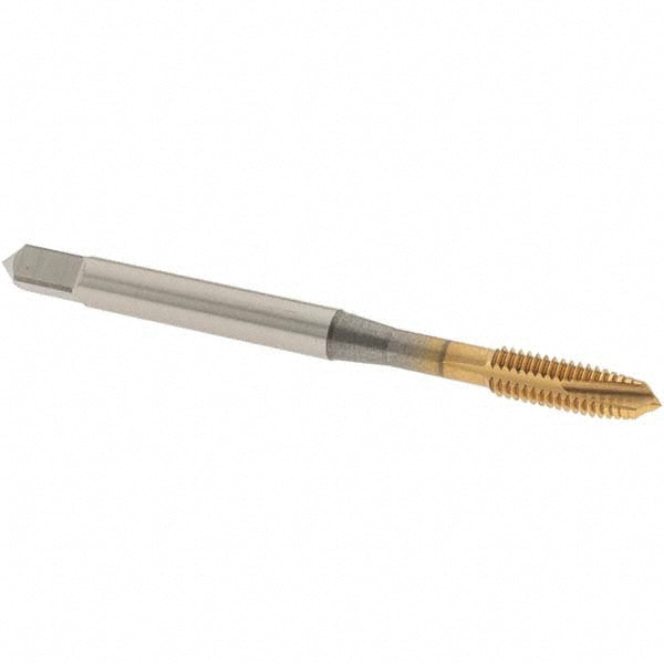 OSG 1111501705 Spiral Point Tap: M4x0.7 Metric, 3 Flutes, Plug Chamfer, HSS, TiN Coated