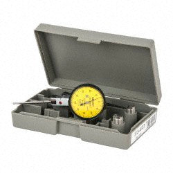 Mitutoyo 513-415-10T Horizontal Dial Test Indicator: 1.00 mm Max, 0-50-0 Dial Reading, 0.0100 mm Accuracy, 10.00 microm Accuracy