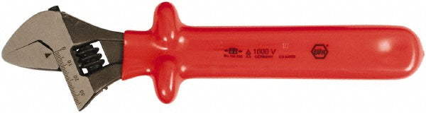 Wiha 76208 Adjustable Wrench: 8" OAL