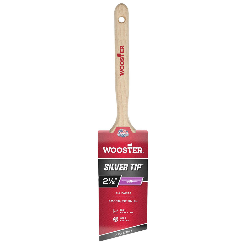Wooster Brush 5221-2 1/2 Paint Brush: 2-1/2" Wide, Synthetic, Synthetic Bristle