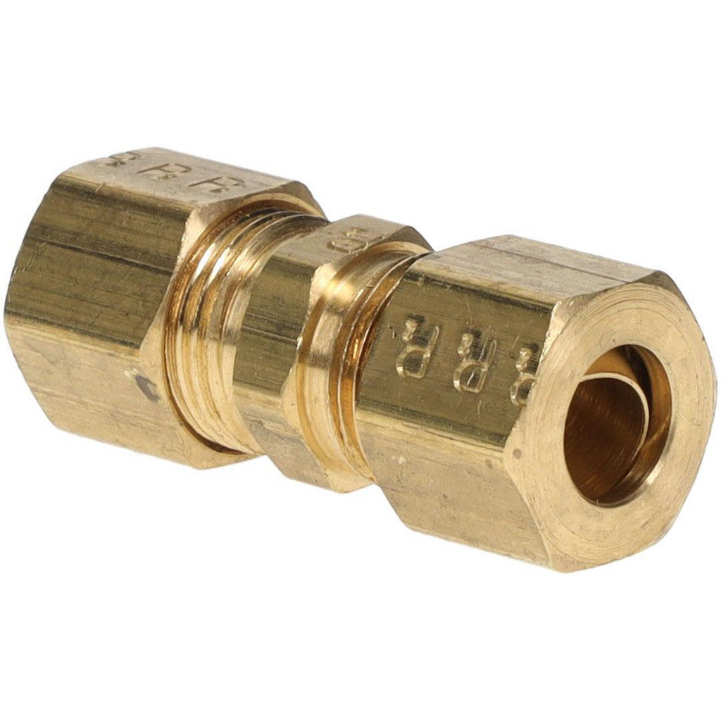 Parker 62C-5 Compression Tube Union: 1/2-24, 5/16" Tube OD, Compression x Compression
