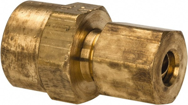 Parker 66C-3-2 Compression Tube Female Connector: 1/8-27, 3/16" Tube OD, Compression x FNPT (Pack of 5)