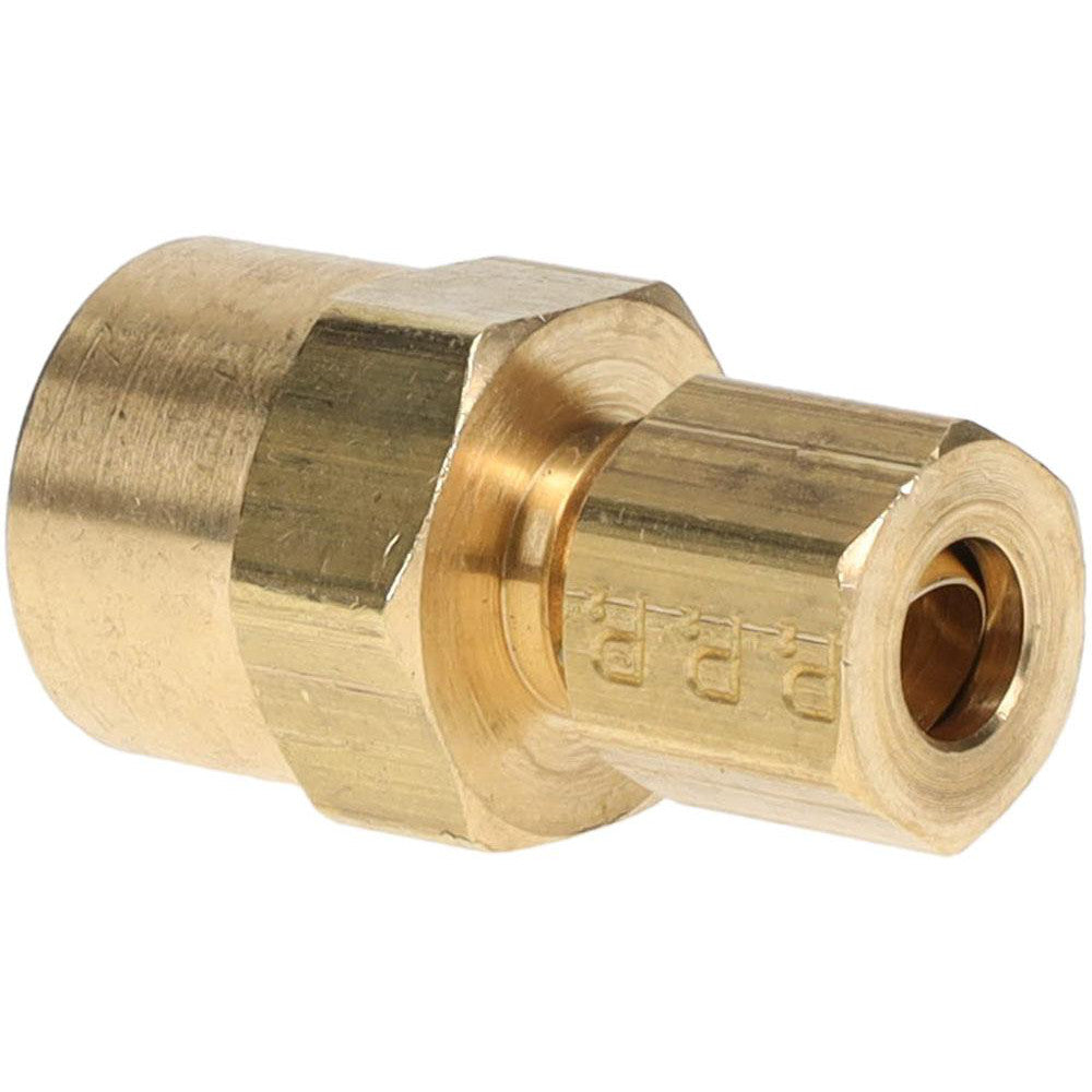Parker 66C-4-4 Compression Tube Female Connector: 1/4-18, 1/4" Tube OD, Compression x FNPT