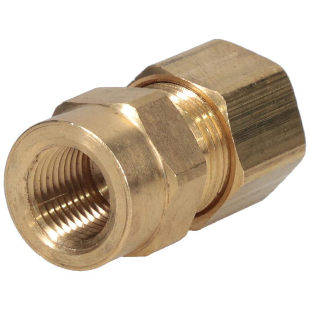 Parker 66C-5-2 Compression Tube Female Connector: 1/8-27, 5/16" Tube OD, Compression x FNPT