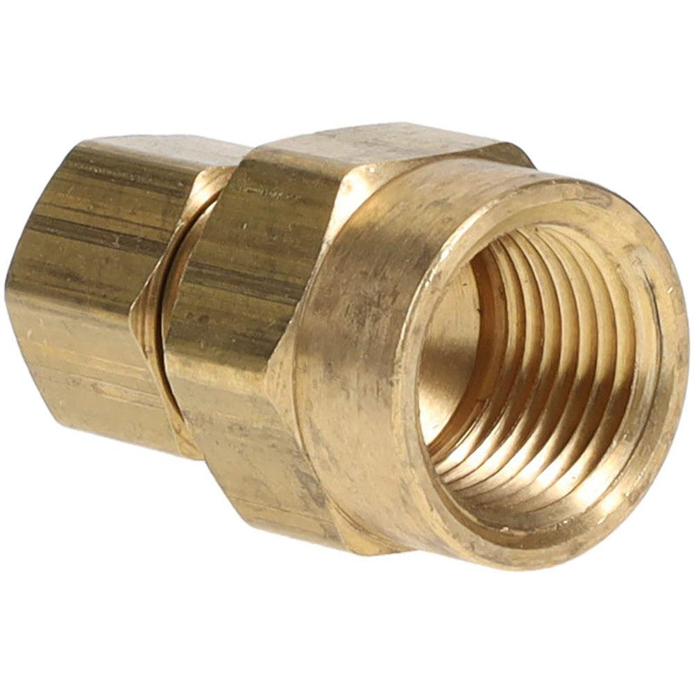 Parker 66C-6-6 Compression Tube Female Connector: 3/8-18, 3/8" Tube OD, Compression x FNPT